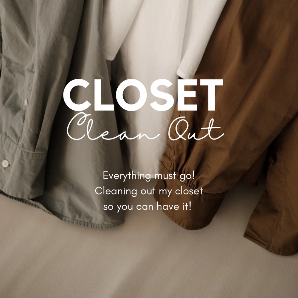 ✨ CLOSET CLEAN OUT ✨